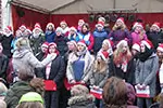 Chor auf dem Weihnachtsmarkt